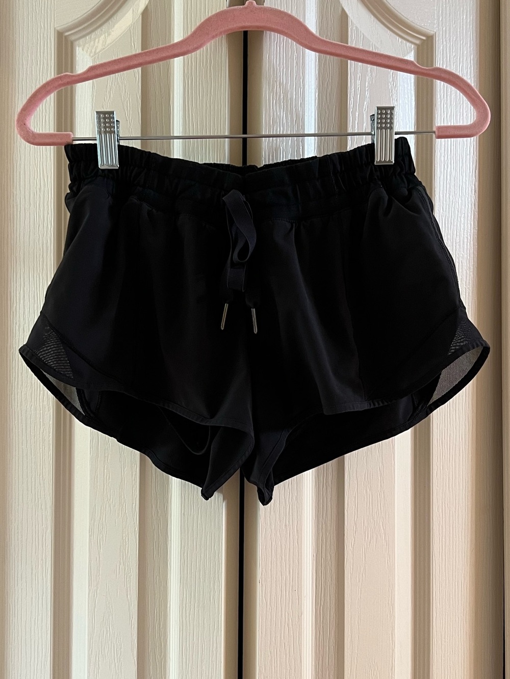 Lululemon Black Drawstring Shortie Shorts